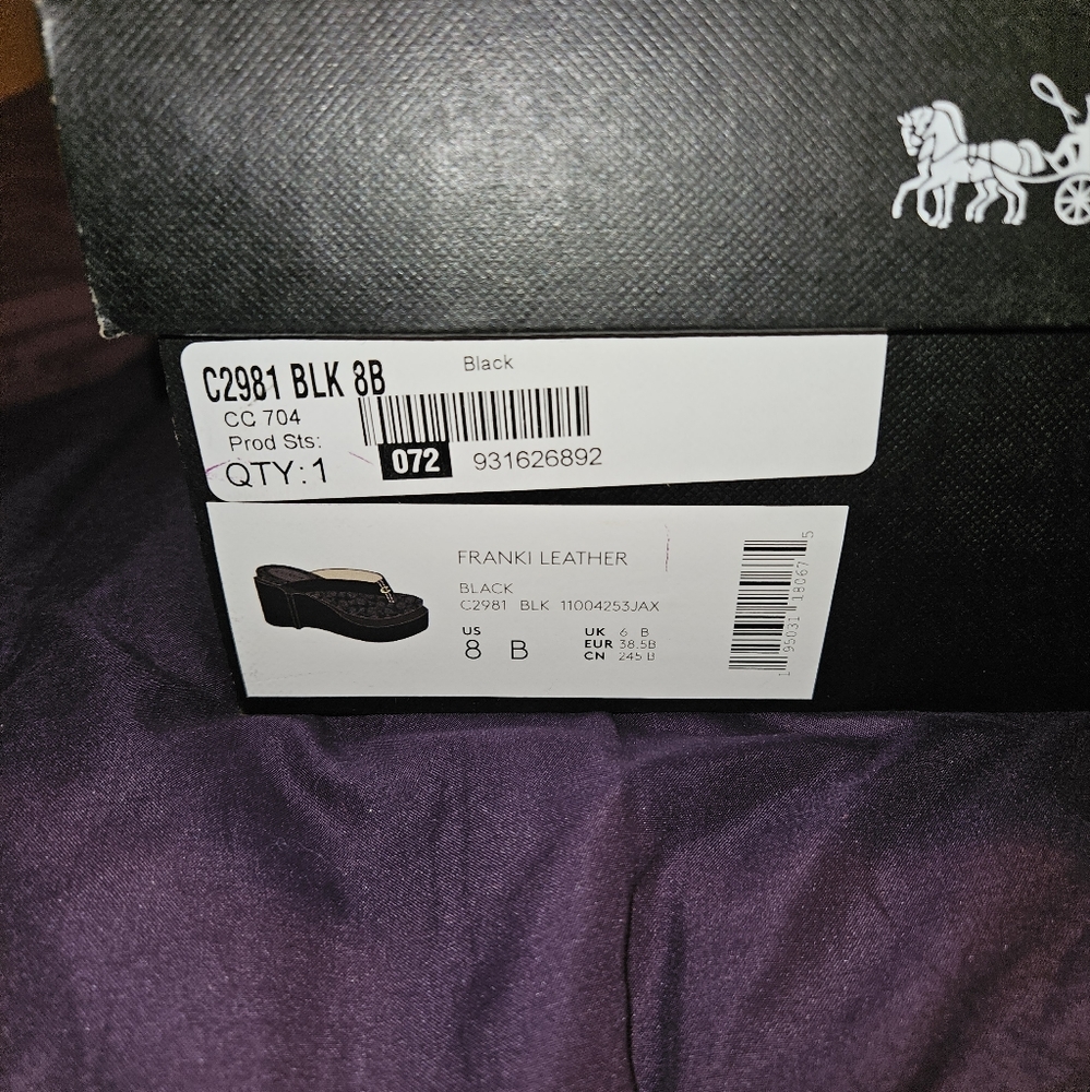 Coach Franki Leather Sandals